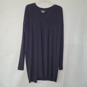 Kamali Kulture‎ Dress Womens XS Black Stretch Knit Oversized Lagenlook Pockets